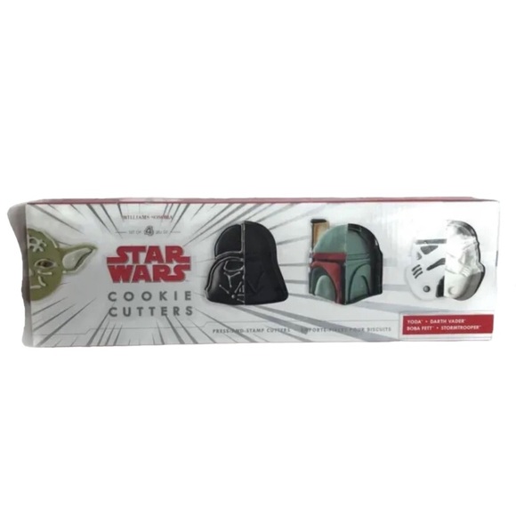 Williams Sonoma Star Wars Cookie Cutters Set of 4 NEW Open‎ Box - Picture 3 of 6